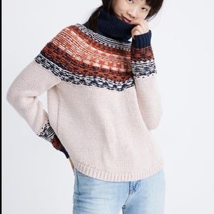 MADEWELL Brookdale Fair Isle Turtleneck Sweater